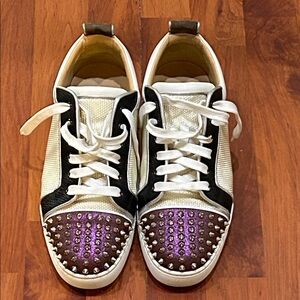 Red Bottoms Christian Louboutin Louis Junior Spikes Sneaker Men's